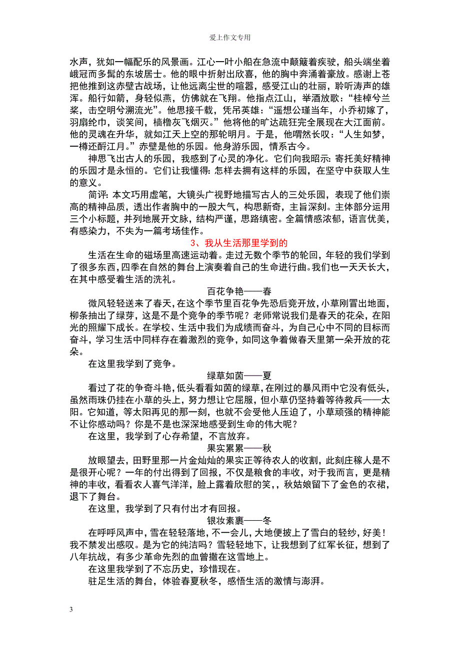 最经典中考满分作文20篇_第3页