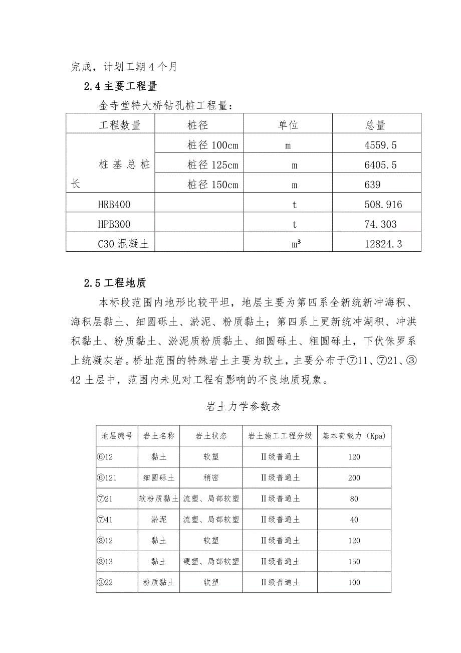 金寺堂特大桥钻孔桩施工方案_第5页