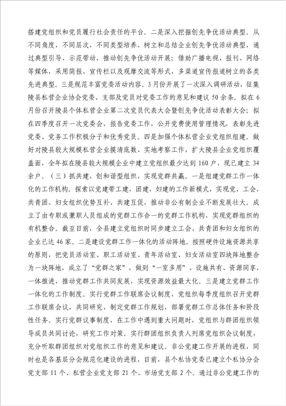 个私协会非公经济党建亮点工作总结-其他工作总结范文材料.doc_第4页