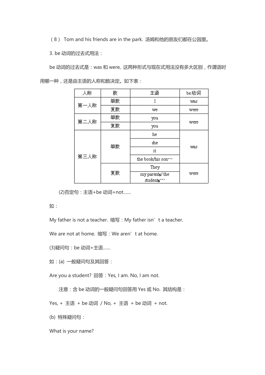 be动词练习题及答案_第2页