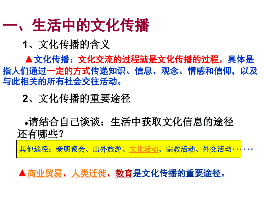 2018高中政治必修三课件：3.2文化在交流中传播(共26张ppt)_第4页