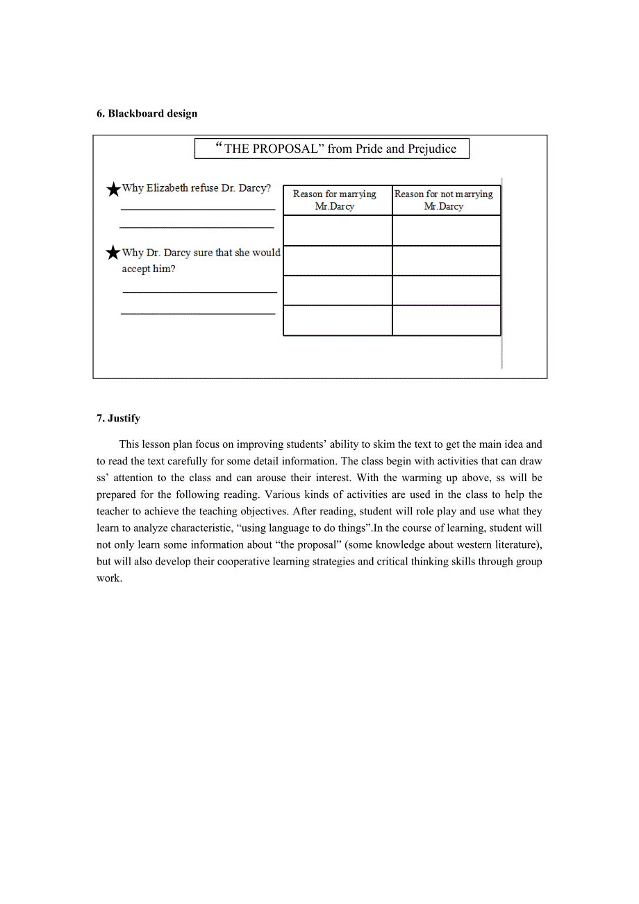 傲慢与偏见 英语阅读课教学设计_第4页