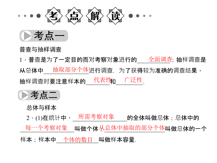 16年届中考精英总复习数学专题习题课件：第30节 数据收集、整理及描述_第2页