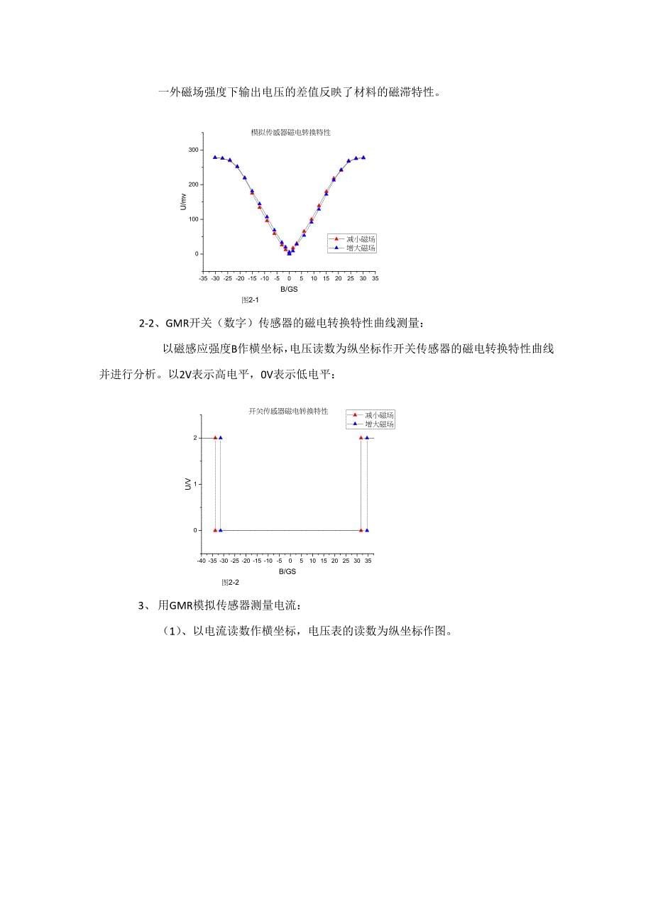 磁电阻与巨磁电阻实验报告_第5页