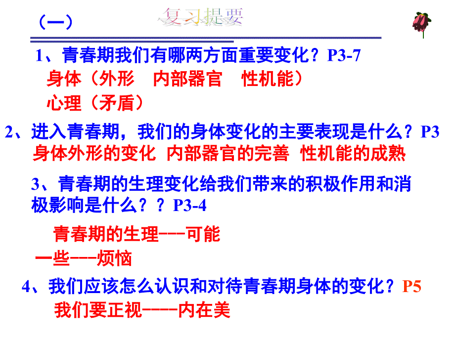 道德及法治  七年级下册 全册复习提要_第3页