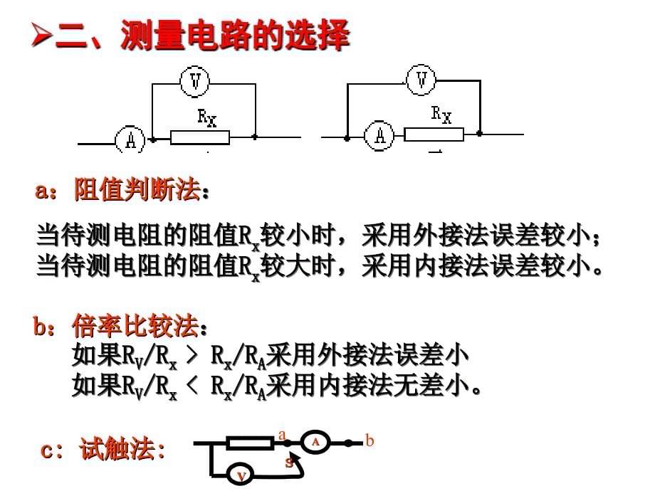 电学实验复习精品(高三物理实验复习公开课课件)_第5页