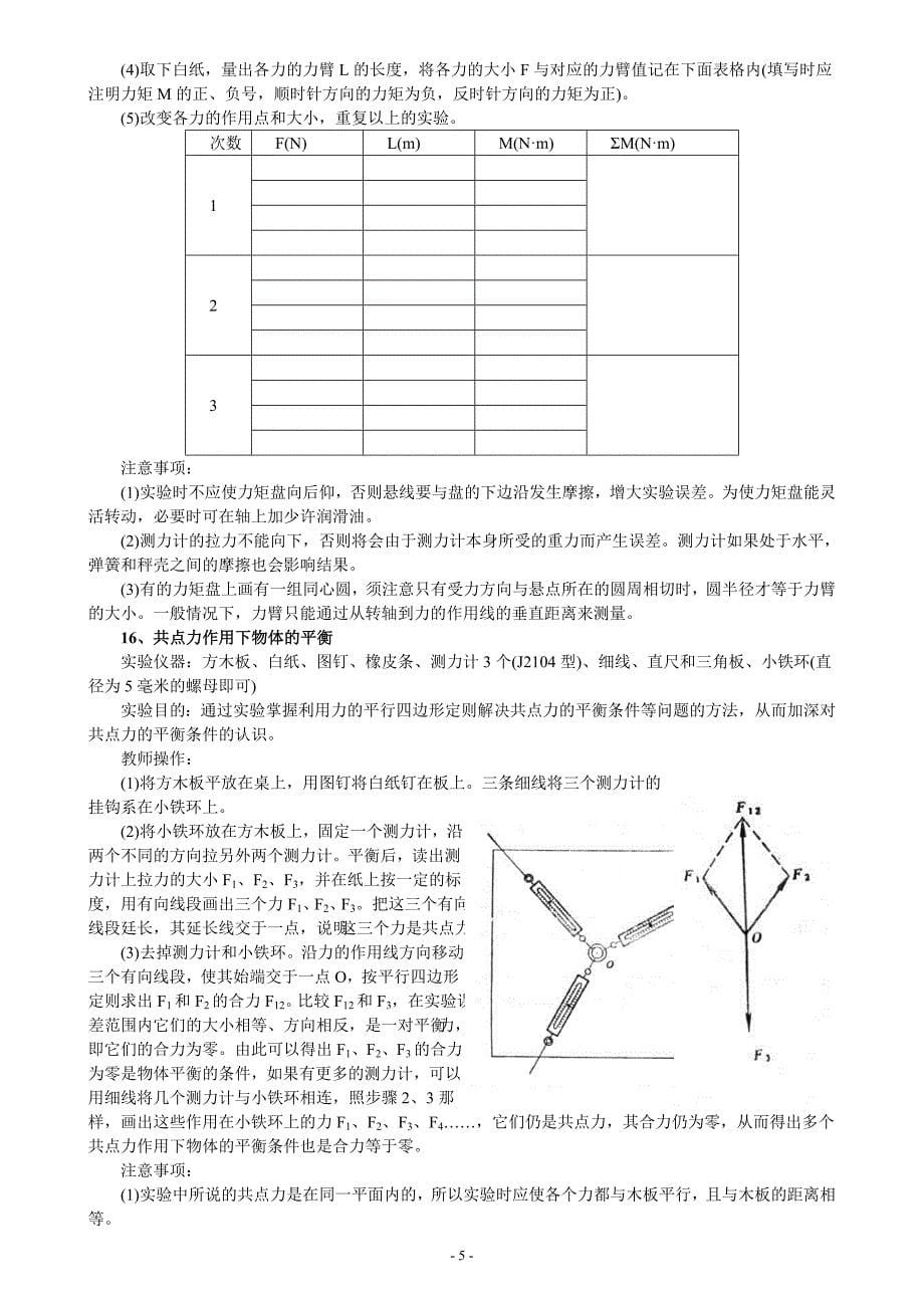 高考物理实验复习大全(绝对精品)_第5页