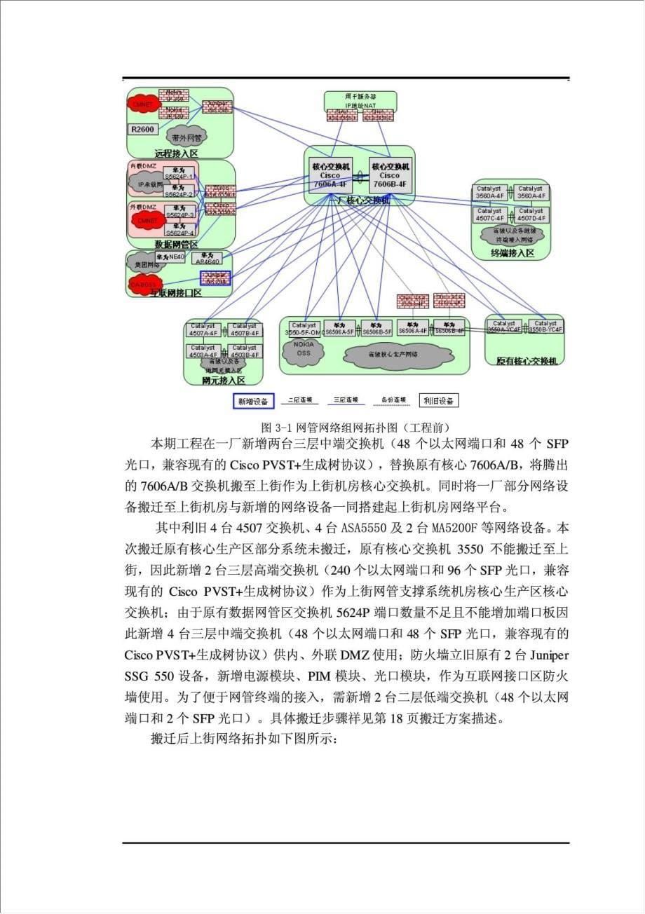 中国移动福建公司上街网管机房设备改造暨搬迁工程项目可行性建议书.doc_第5页