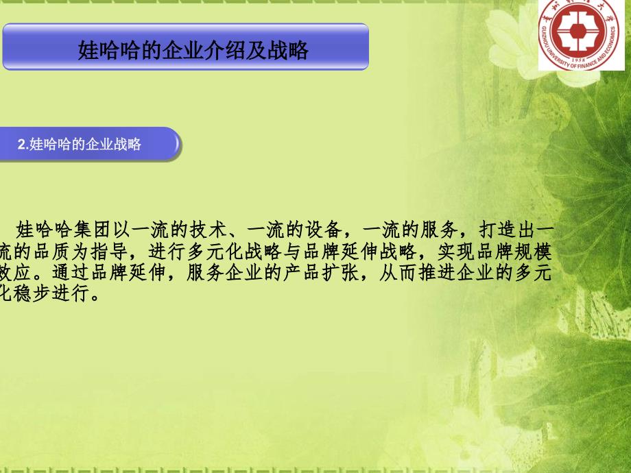 贵州财经大学管理信息系统实验报告企业应用管理信息系统获得回报以娃哈哈为例_第4页