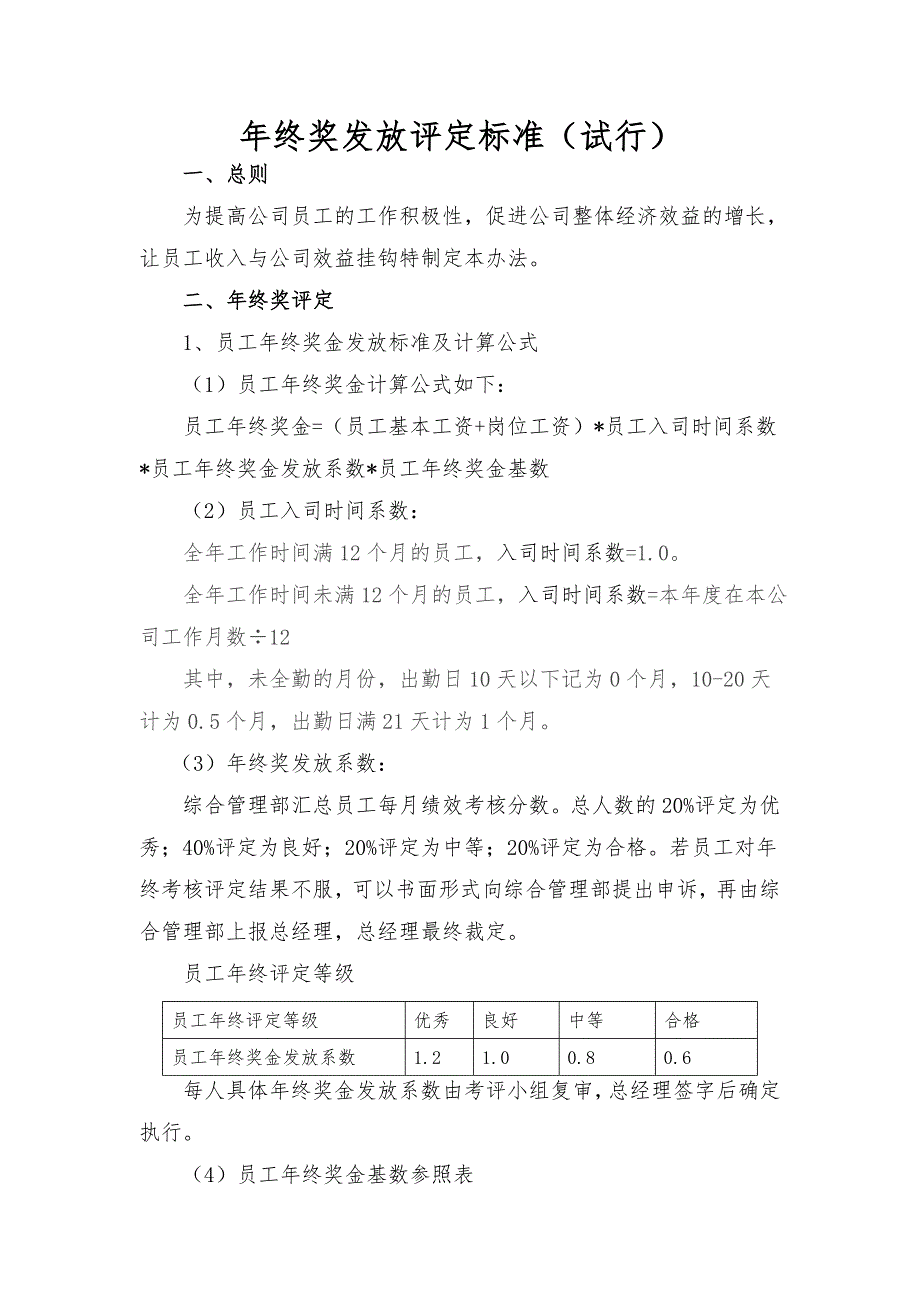 年终奖发放评定标准_第1页