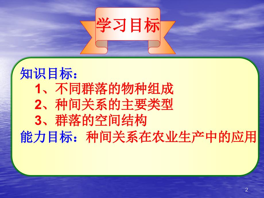 人教版教学课件人教版必修三第四章第三节群落的结构_第2页