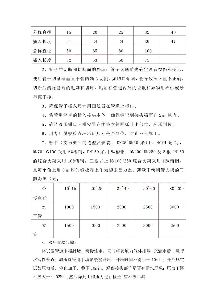 薄壁不锈钢管施工方案_第2页