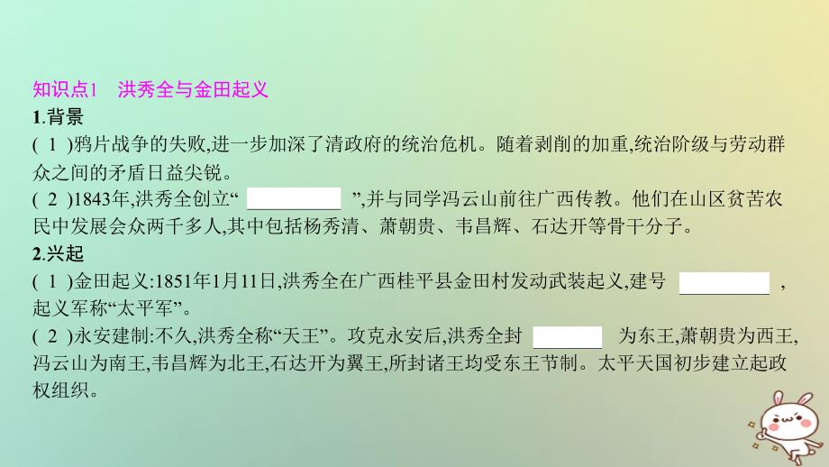 2018年秋八年级历史上册 第一单元 中国开始沦为半殖民地半封建社会 第3课 太平天国运动课件 新人教版_第2页