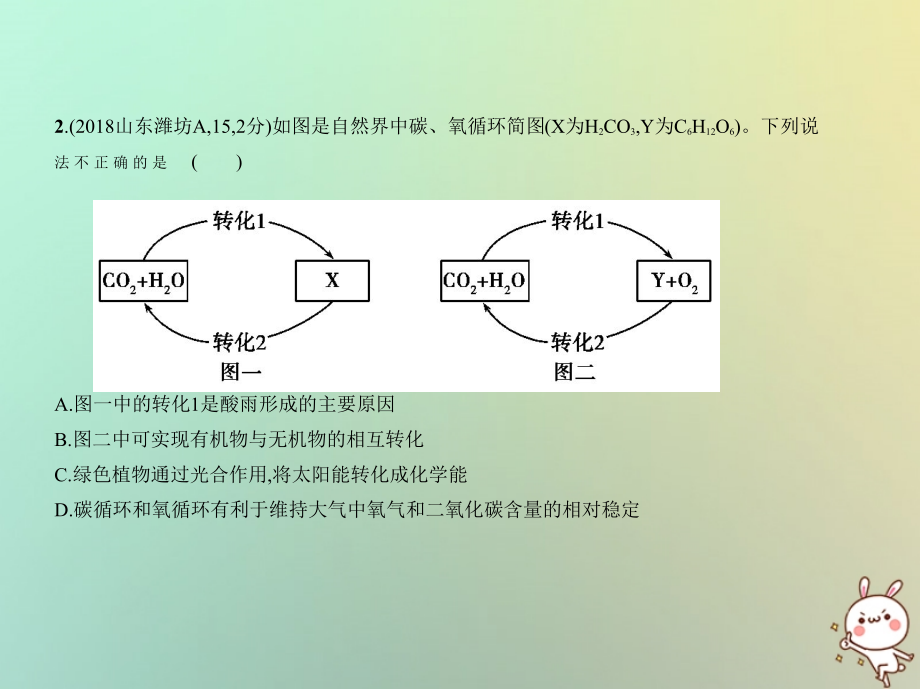 （河北专版）2019年中考化学复习 专题二十 理科综合题（试卷部分）课件_第4页