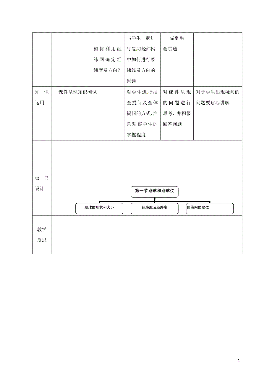 吉林省通化市七年级地理上册 1.1地球和地球仪教案5 （新版）新人教版_第2页