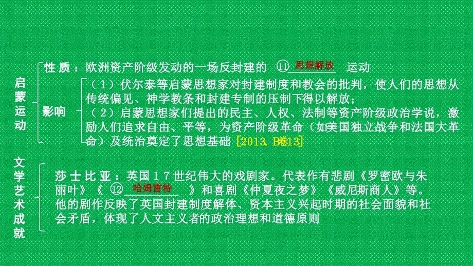 重庆市2018年中考历史复习第一部分中考主题研究模块五世界近代史主题六近代科学与思想文化课件_第5页