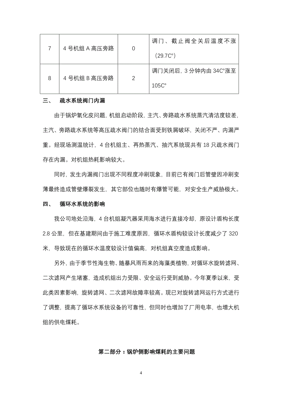 机组供电煤耗偏高原因分析及改计划_第4页