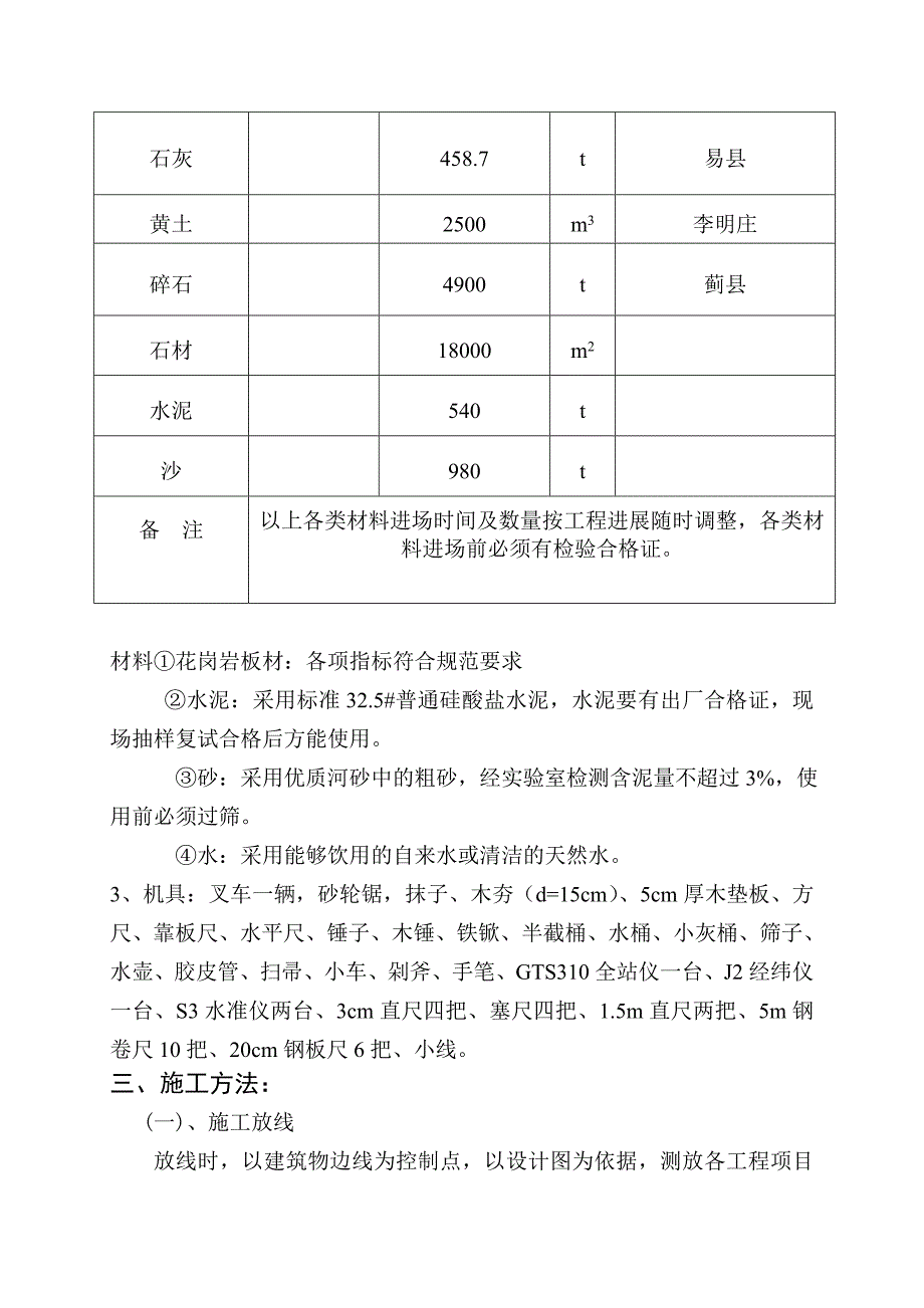 陵园方案(含石材施工方案)_第4页