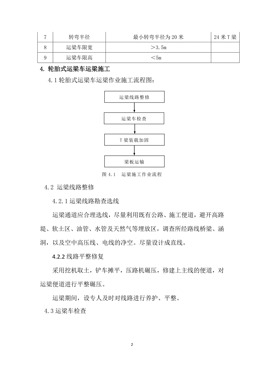 轮胎式运梁车运梁作业指导书_第2页