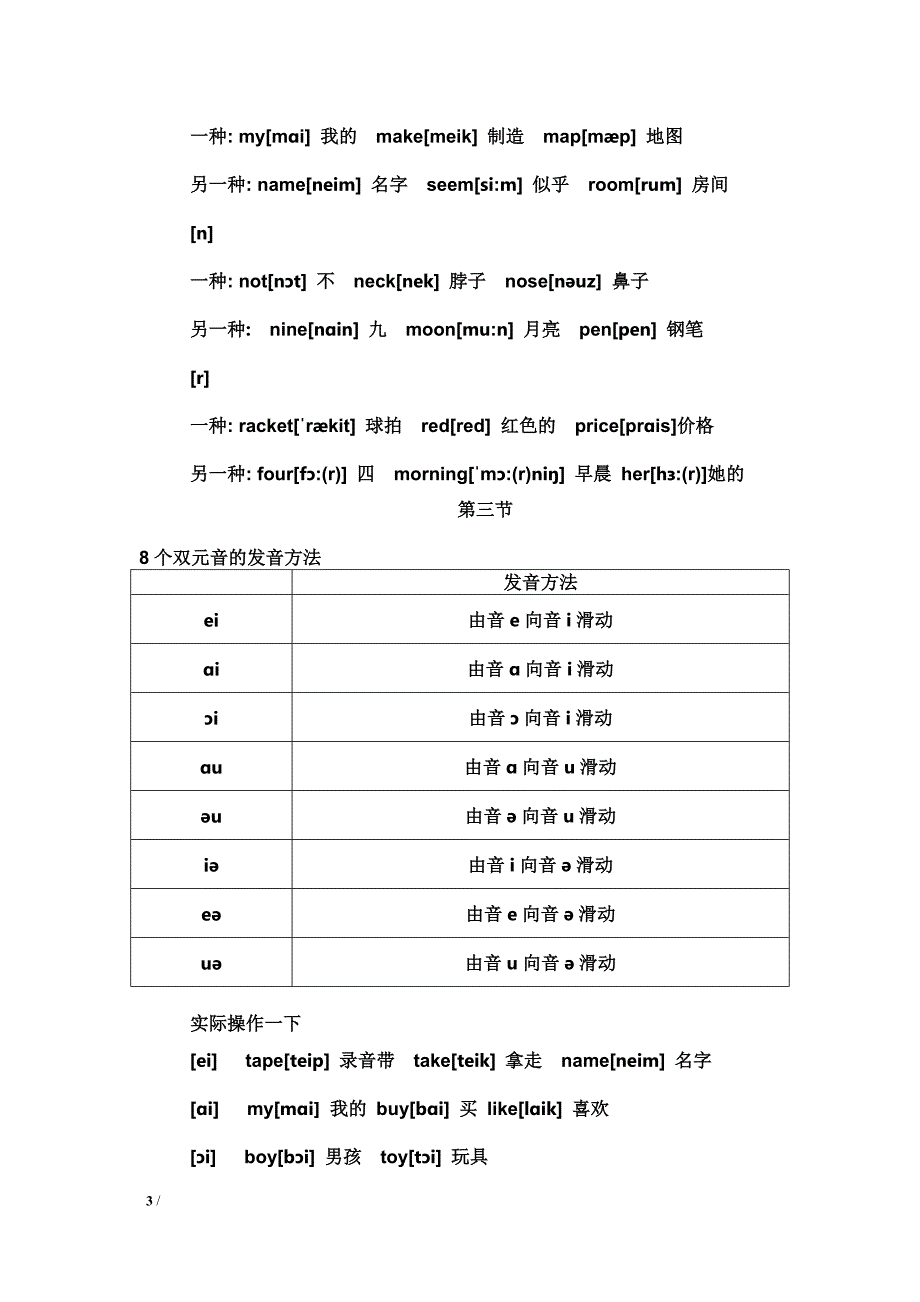 纪老师音标口诀记忆法【讲义】_第3页