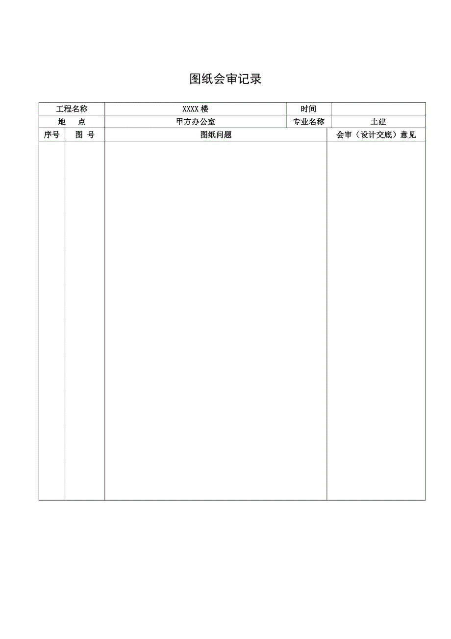 最新《图纸会审记录》表格[1]_第2页