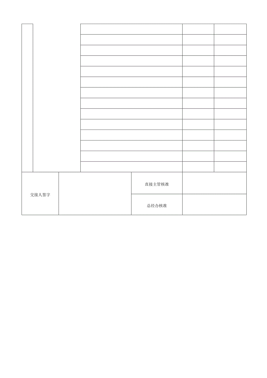 员工工作交接表(-----)_第3页