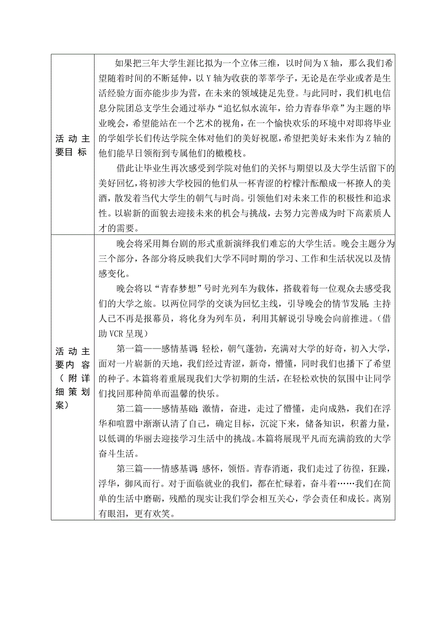 毕业晚会申报_第3页