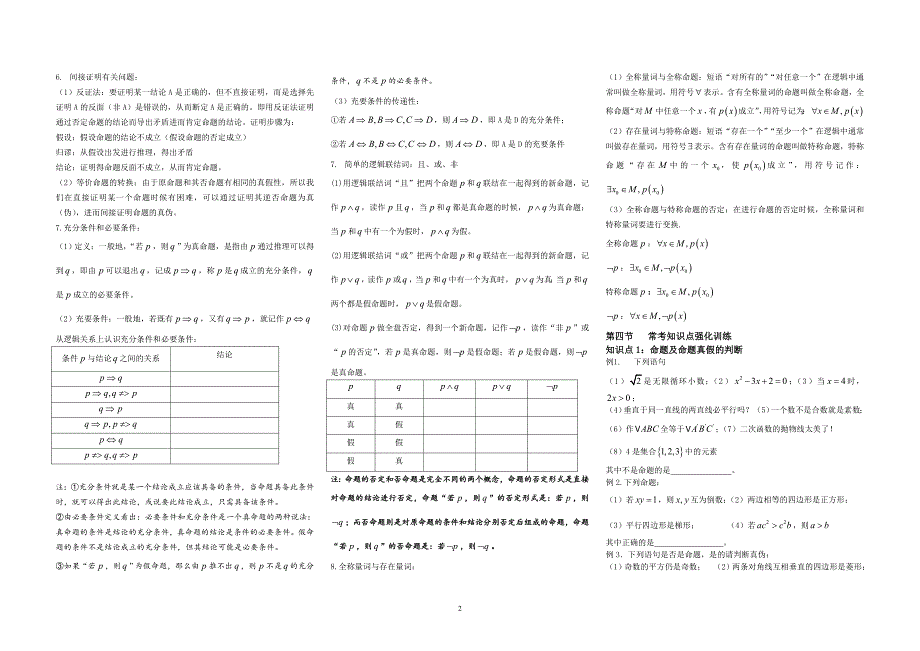 高二_选修__命题与简易逻辑_第2页