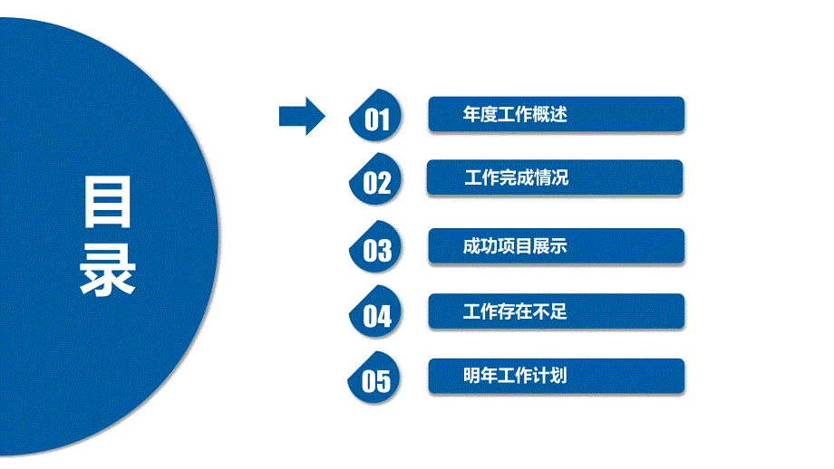 奔跑的蓝色立体小人背景新年工作计划PPT模板_第3页