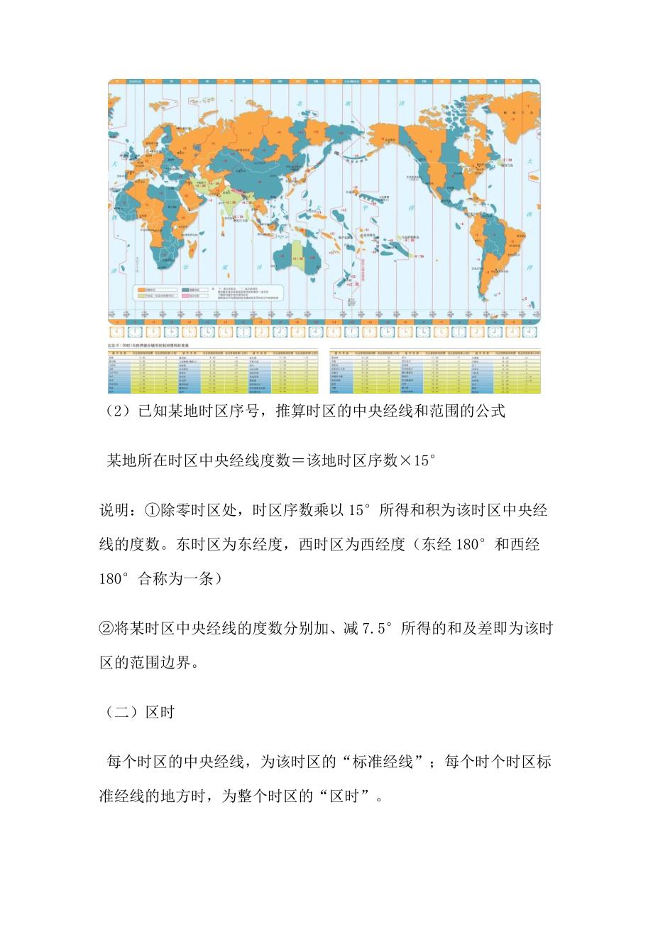 高中地理：地方时、区时、时区、日界线知识解惑人教版必修1_第3页