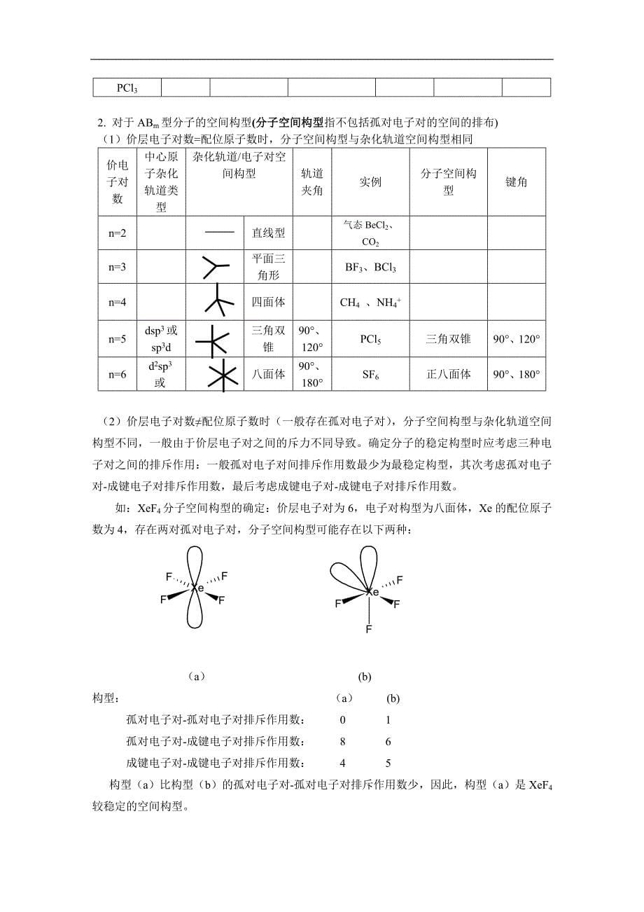 高二化学分子的空间构型_第5页