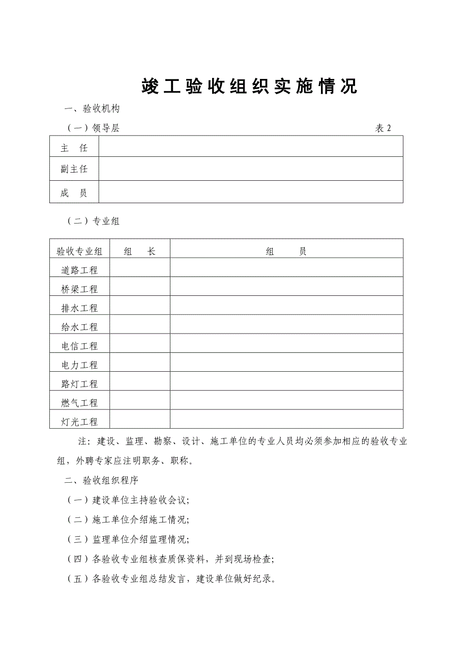 福建省市政工程竣工验收报告[1]_第4页