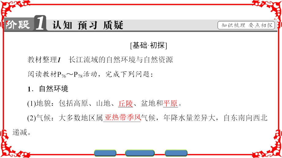 2017-2018学年高中地理(鲁教版必修3)课件第4单元第1节流域综合开发与可持续发展—以长江流域为例_第3页