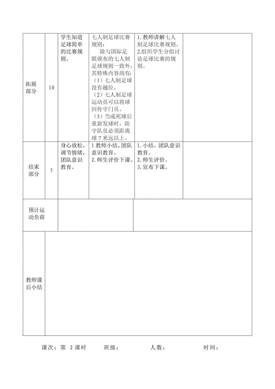 小学校本课程足球教案全集_第3页