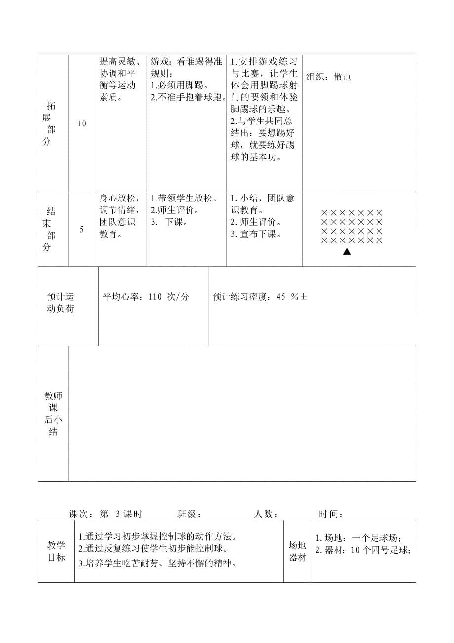 小学校本课程足球教案全集_第5页