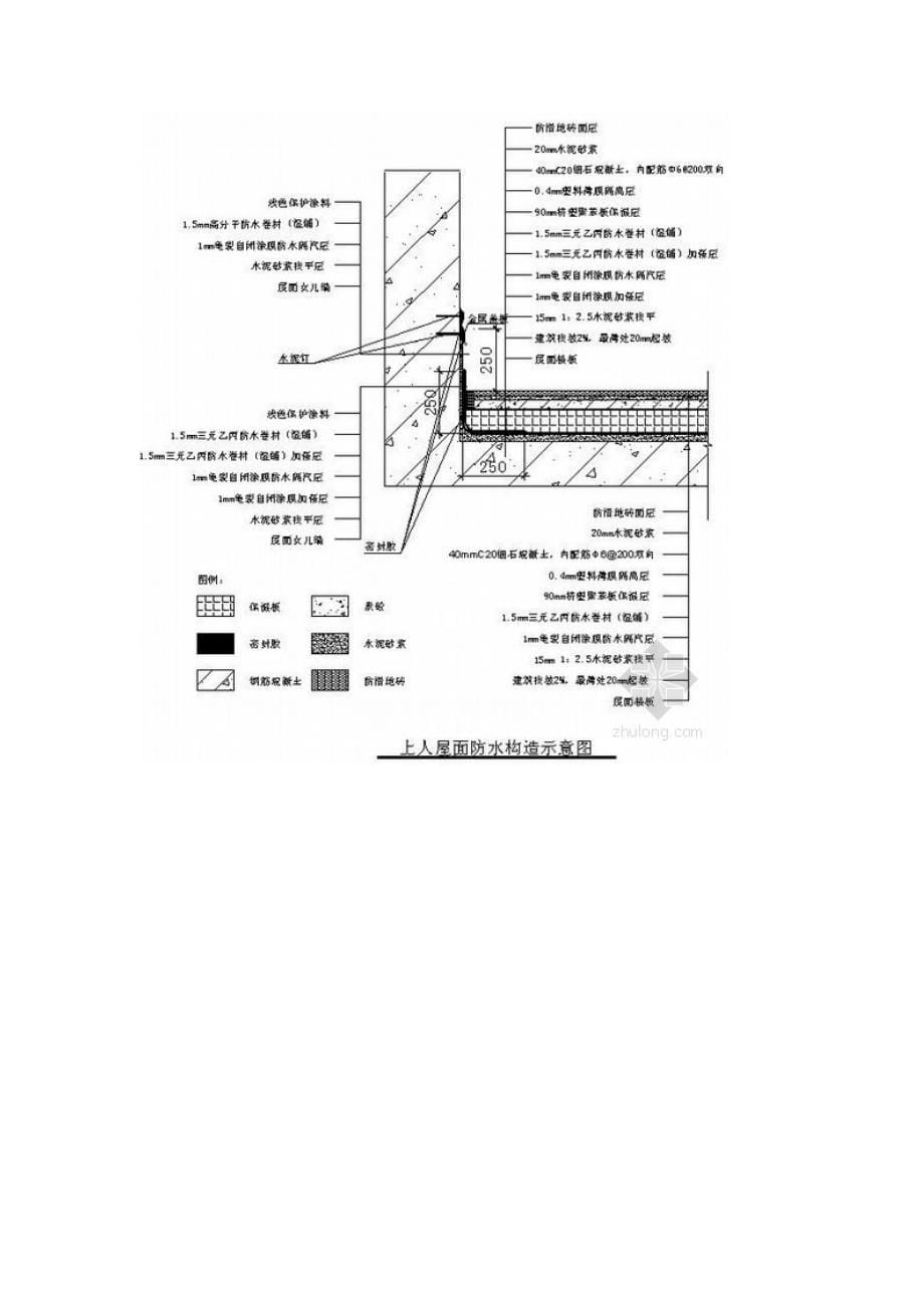 屋面防水工程注意事项及详图解释_第5页