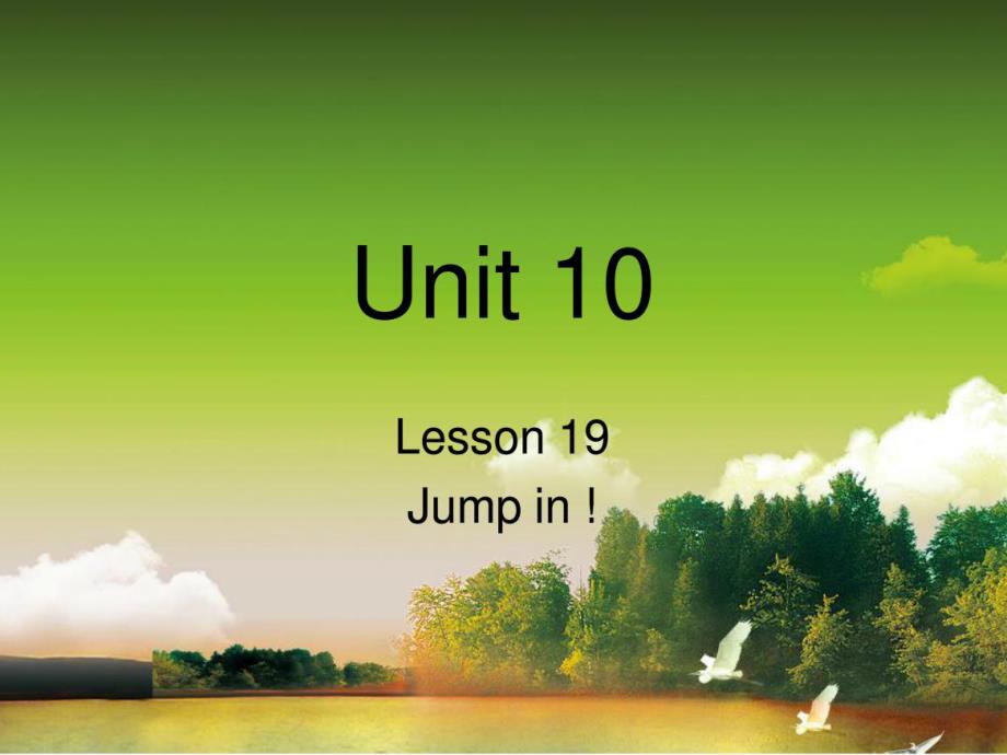 新概念青少版1a unit10 jump in课件_第1页