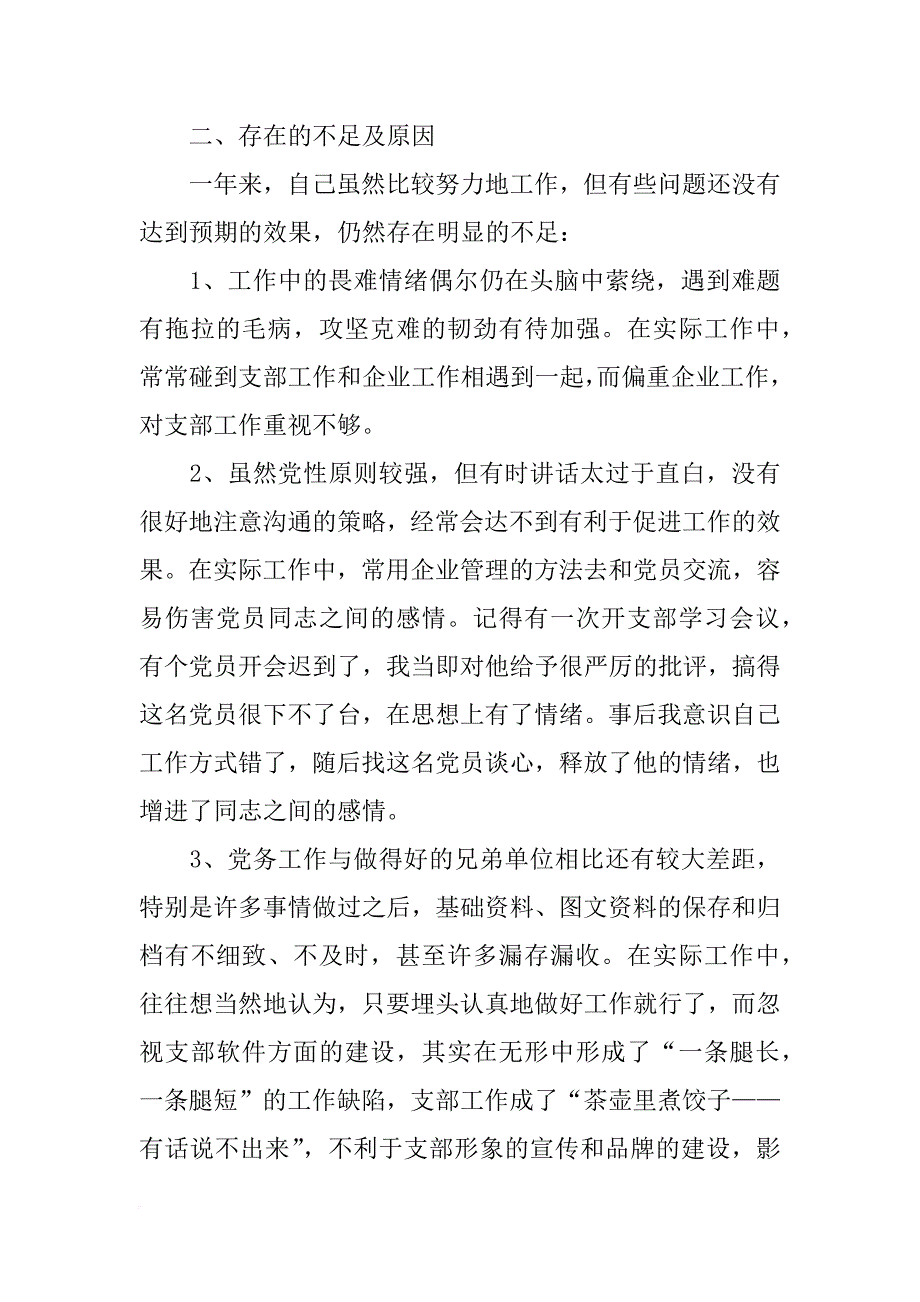 党支部述职报告,标题_第3页