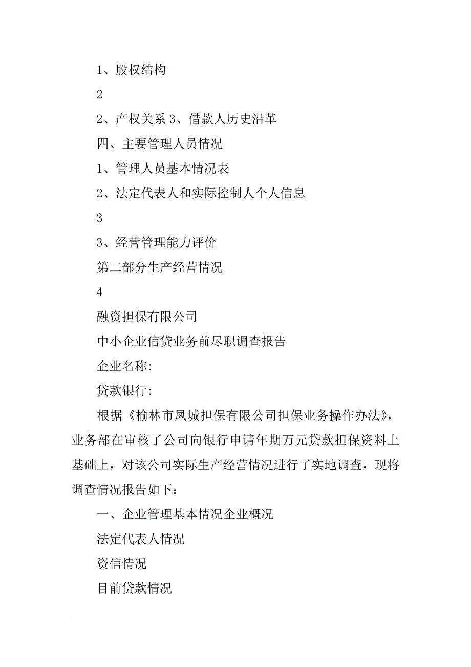 中小企业授信调查报告_第4页