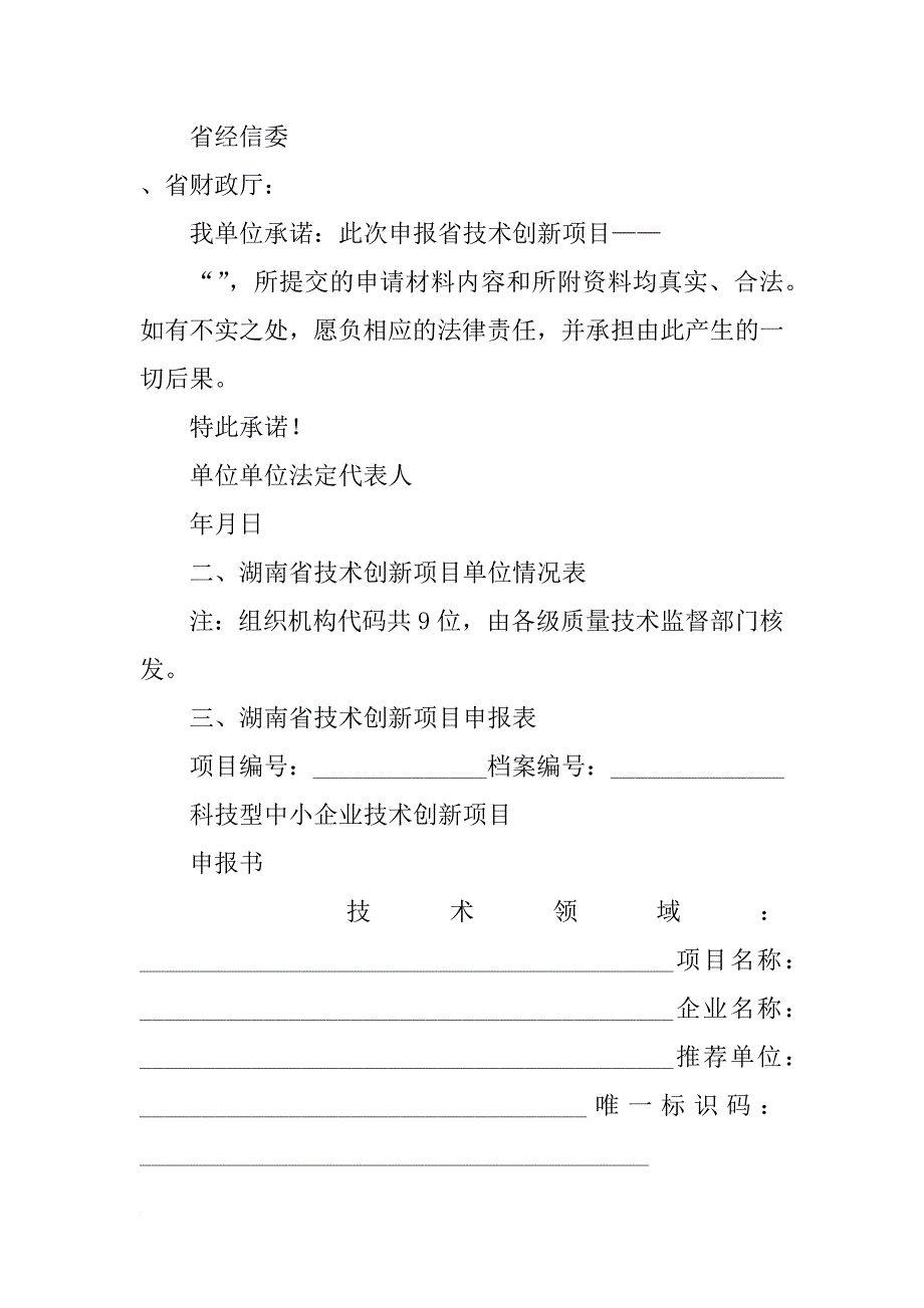 中小企业技术创新项目报告样本_第2页