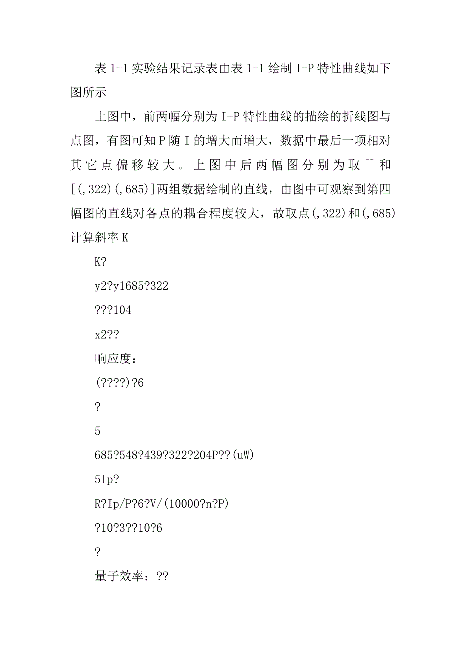 光电探测器特性测试实验报告_第4页