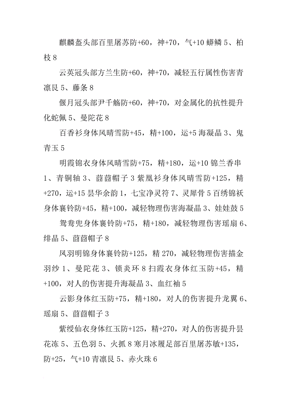 古剑奇谭装备材料_第2页