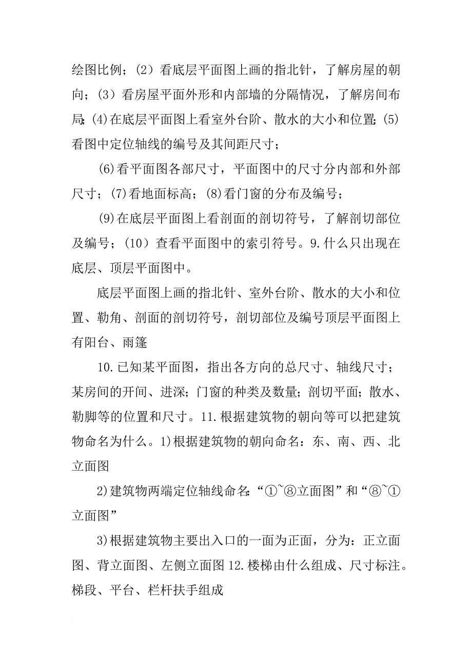 工程识图总结_第4页