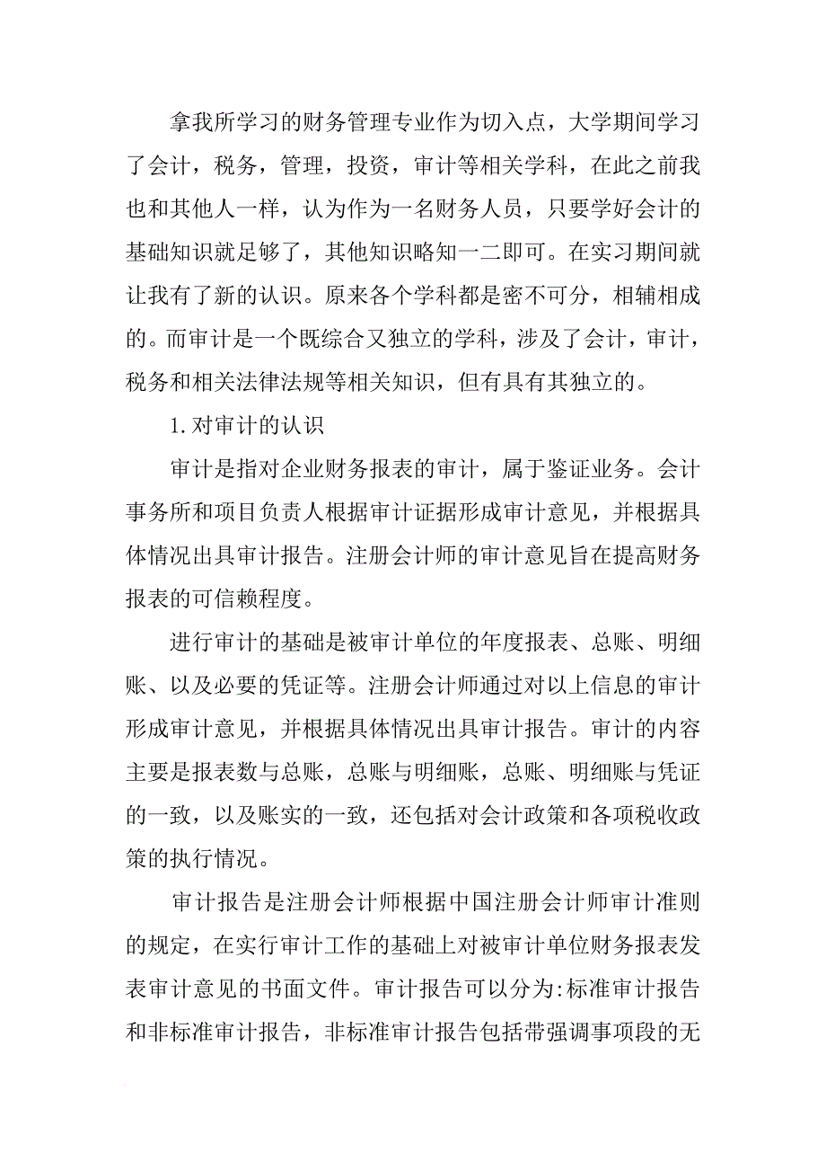 审计专业报告_第3页