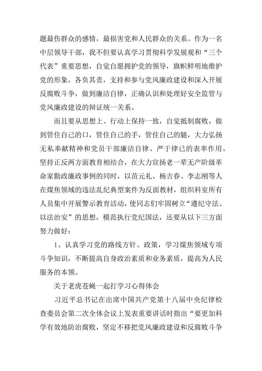 打苍蝇,反腐,心得体会(共9篇)_第5页