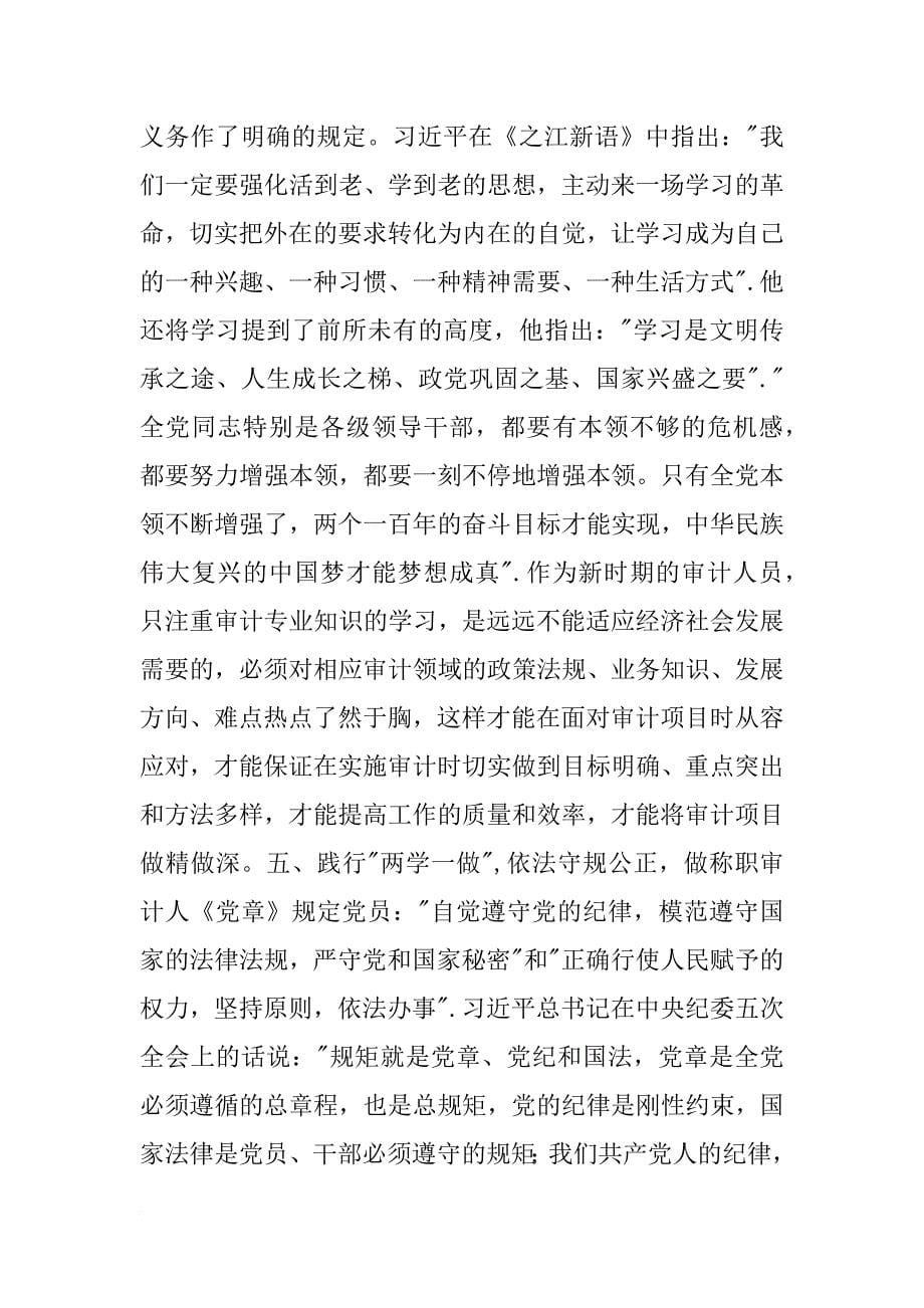 审计,两学一做,发言_第5页