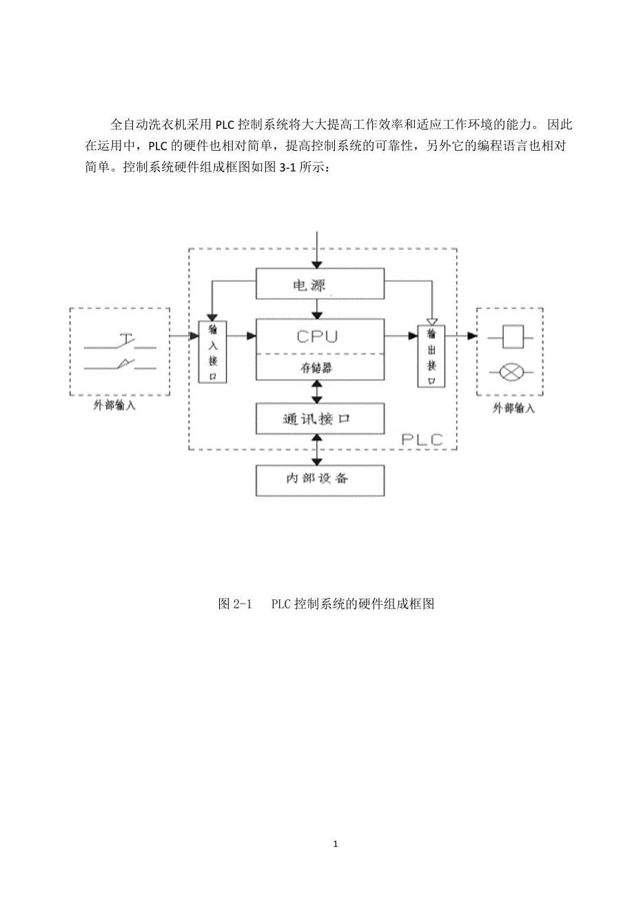 全自动洗衣机课程设计论文_第5页