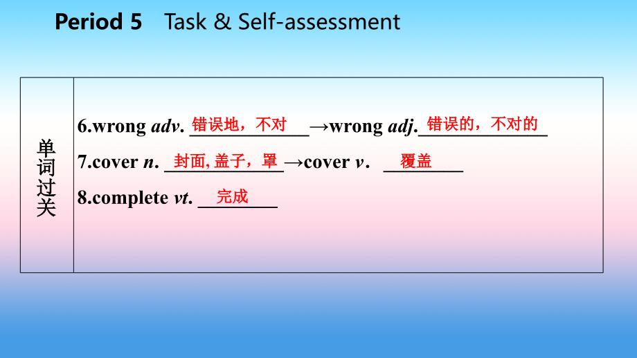 2018年秋八年级英语上册 unit 4 do it yourself period 5 task & self-assessment导学课件 （新版）牛津版_第4页