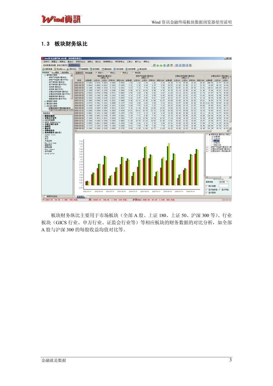 wind资讯金融终端板块分析使用说明_第5页