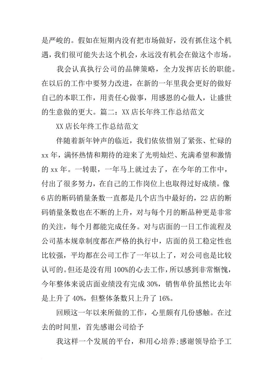 珠宝店店长年终总结_第3页